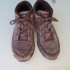 Skechers Brown Suede Ankle Boots Size 9